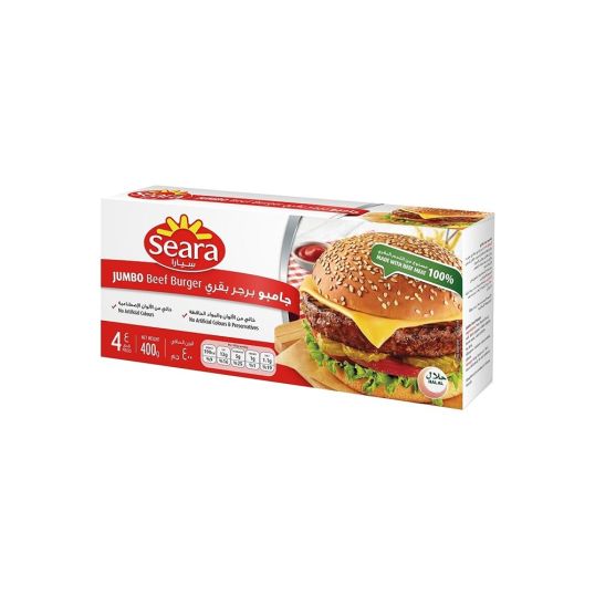 SEARA BEEF BURGER JUMBO 400 GMS