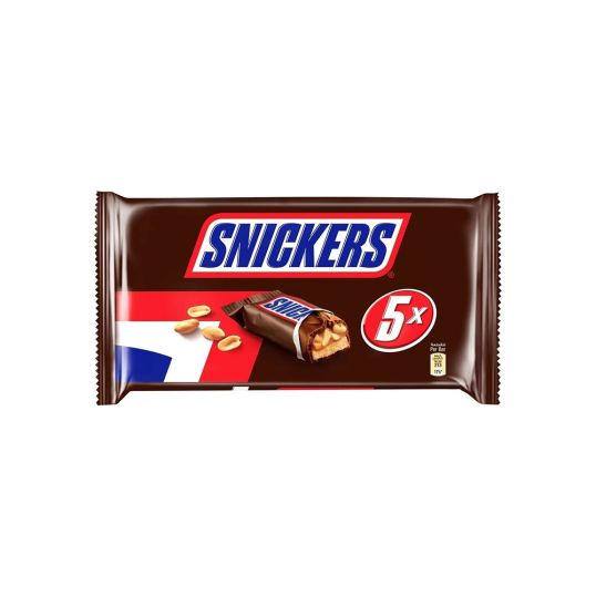 SNICKERS CHOCOLATE BAR MULTIPACK 5X45 GMS