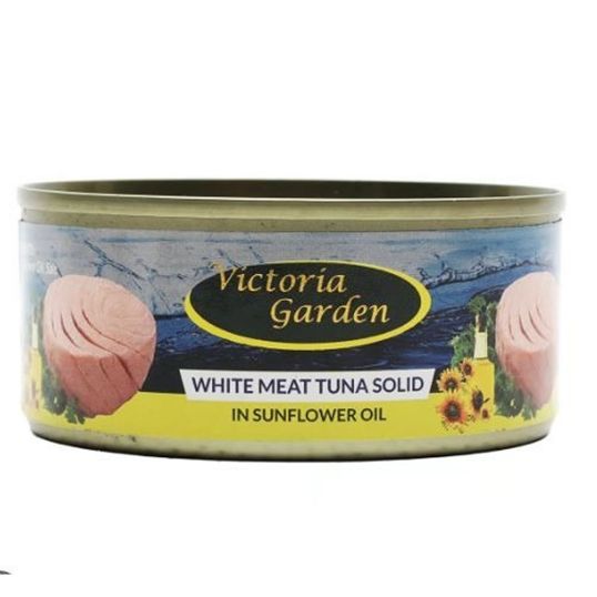 VICTORIA GARDEN WHITE MEAT TUNA SOLID IN SUNFLOWER OIL GMS