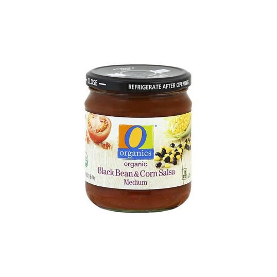 O ORGANIC SALSA BLACK BEAN AND CORN MEDIUM 16 OZ