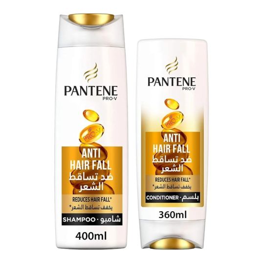 PANTENE ANTI HAIR FALL SHAMPOO 400 ML + CONDITIONER 350 ML