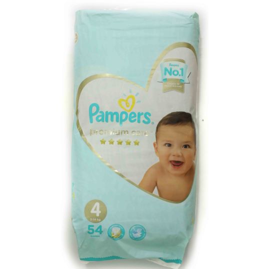 PAMPERS PREM.CARE DIAPER S4 MEGA PACK 54`S