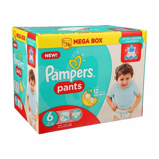 PAMPERS PANTS S6 MEGA BOX 76'S