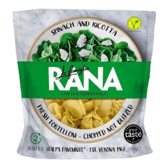 GIOVANNI RANA SPINACH & RICOTTA TORTELLONI 250 GMS