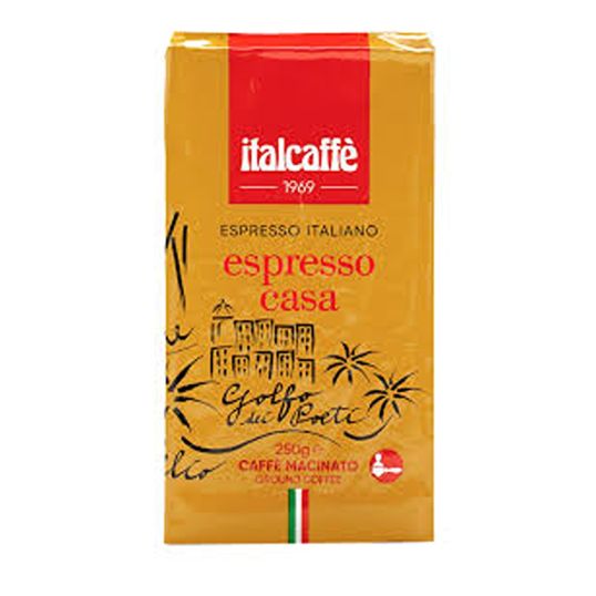 ITALCAFFEE GROUND COFFEE ESPRESSO CASA 250 GMS