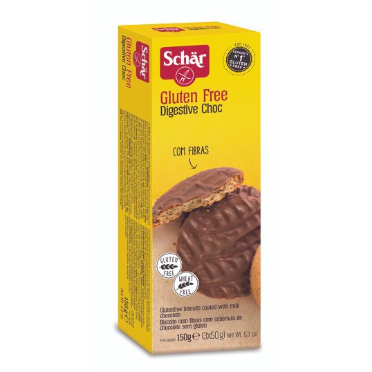 SCHAR DIGESTIVE CHOCO BISCUITS GLUTEN FREE