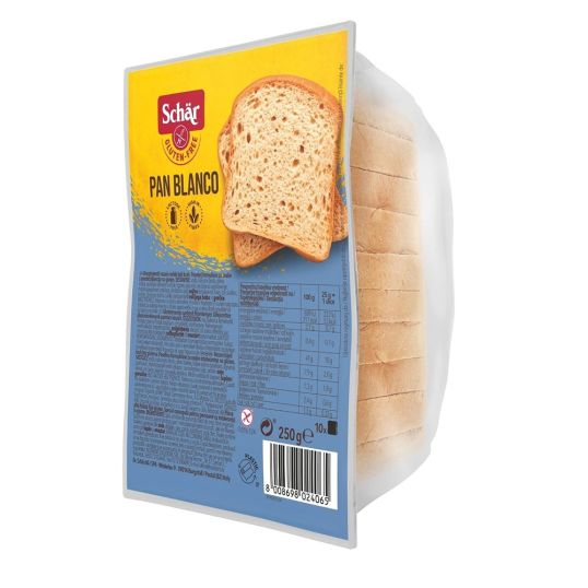 SCHAR GLUTEN-FREE PAN BLANCO SLICED BREAD 250 GMS