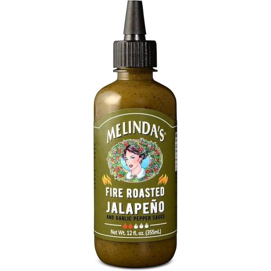 MELINDA'S FIRE ROASTED JALAPENO AND GARLIC PEPPER SAUCE 12 OZ