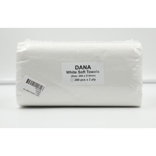 DEEKO SOFT WHITE HAND TOWELS 200`S