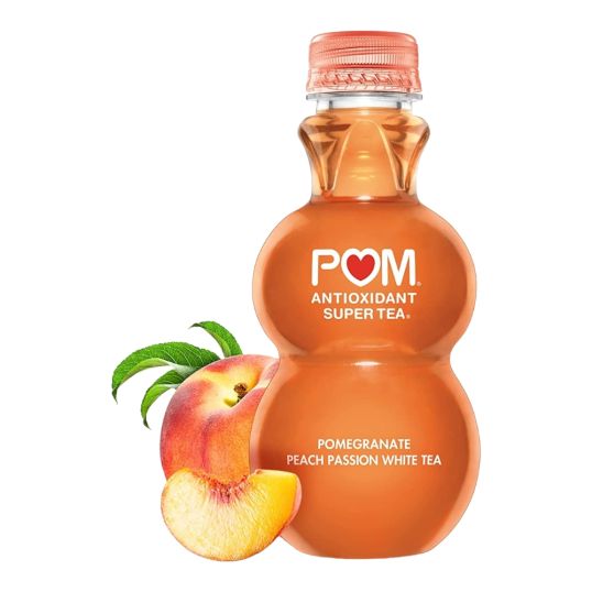 POM WONDERFUL - PEACH PASSION WHITE TEA 12 OZ