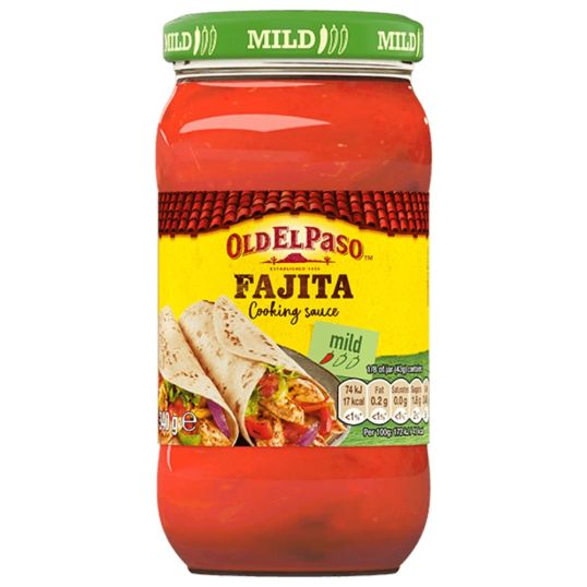 OLD ELPASO FAJITA COOKING SAUCE 340 GMS