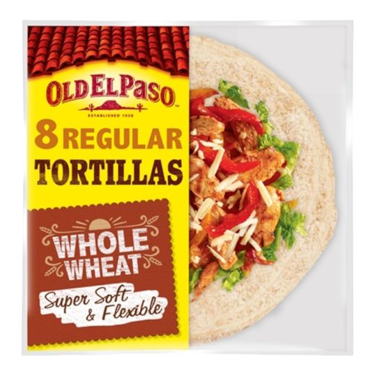 OLD ELPASO WHOLEWHEAT TORTILLAS 326 GMS