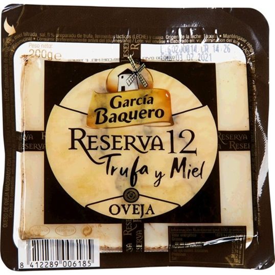 GARCIA BAQUERO RESERVA 12 TRUFA Y MIEL 200 GMS