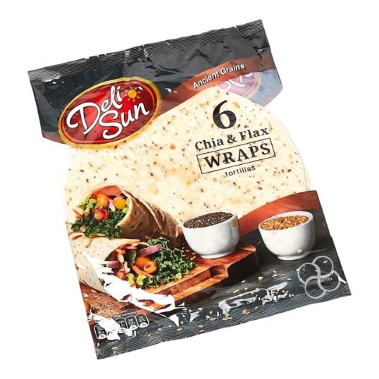 DELISUN CHIA&FLAXEED TORTILLA 360 GMS