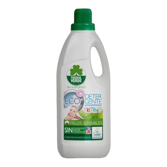 TREBOL VERDE FOR BABIES & DELICATE LAUNDRY LIQUID DTRGNT ORG VGAN 1.5 LTR