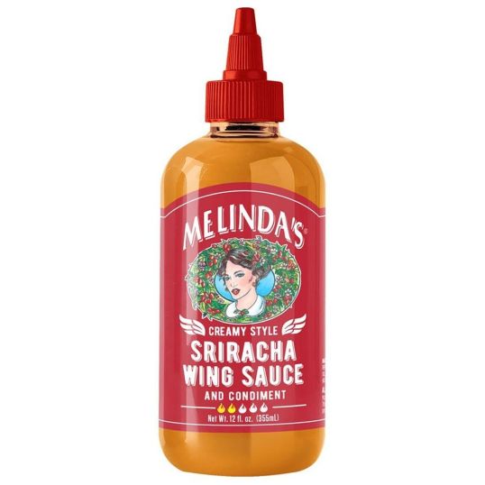 MELINDA'S CREAMY STYLE SRIRACHA WING SAUCE AND CONDIMENT 12 OZ