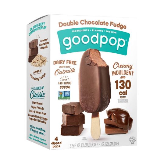 GOOD POP ICE CREAM BAR DOUBLE CHOCOLATE FUDGE 4X66.5 ML