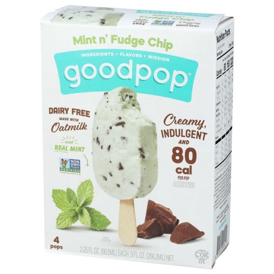 GOOD POP ICE CREAM BAR MINT & FUDGE 9 OZ