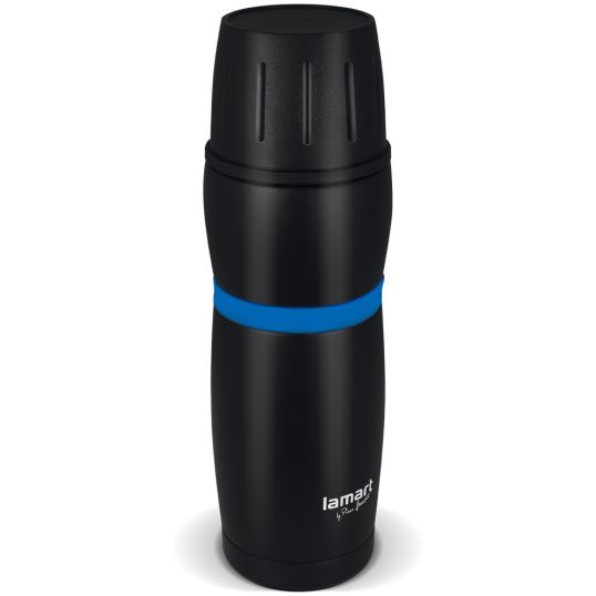 LAMART VACUUM FLASK.480 BLCK BLU CUP