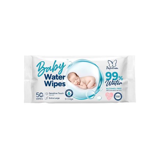 PAPILION WET WIPES BABY 99% PERCENT WATER 50'S