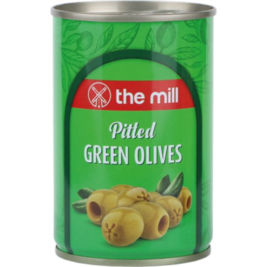 THE MILL PITTED GREEN OLIVE 300 GMS