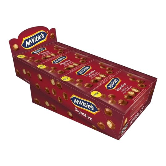 MCVITIES DIGESTIVE NIBBLES MILK CHOCOLATE 12X37 GMS