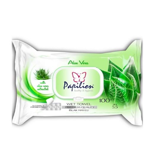 PAPILION ALOE VERA WET WIPE 100'S