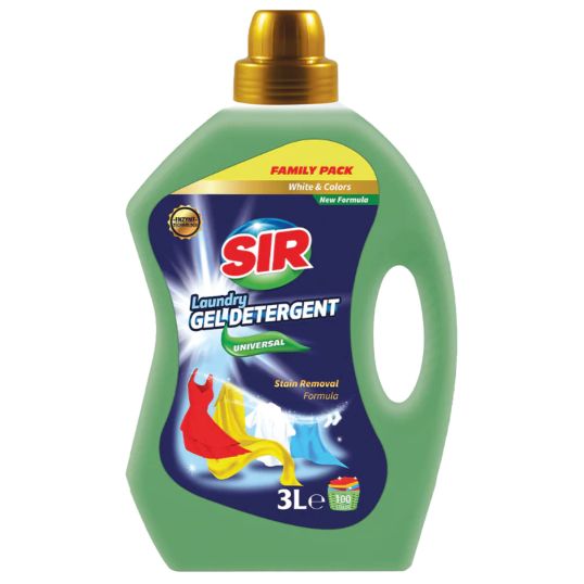 SIR GEL UNIVERSAL LAUNDRY DETERGENT 3 LTR