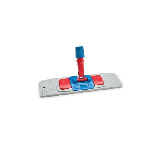 FLORA PLASTIC FLAT MOP HOLDER WITH BUTTON 40CM