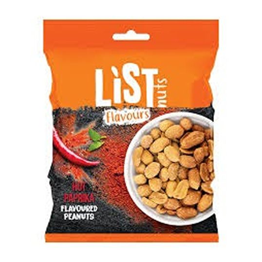 LIST FLAVOURS HOT PAPRIKA FLAVOURED PEANUTS 150 GMS