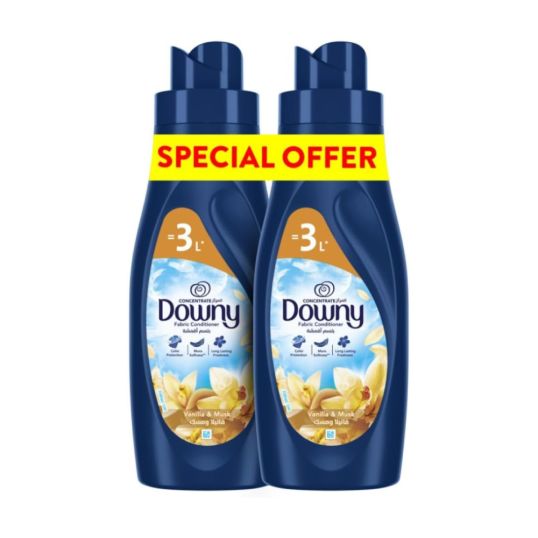 DOWNY VANILLA MUSK CONCENTRATE FABRIC CONDITIONER 2X1 LTR