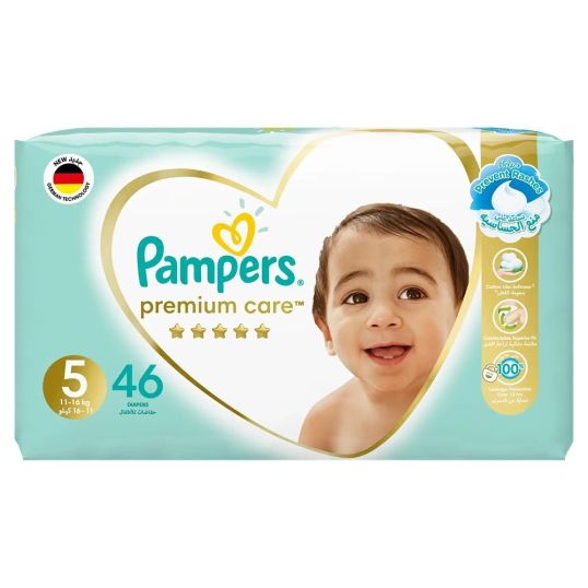 PAMPERS PREMIUM S5 MEGA PACK 46'S