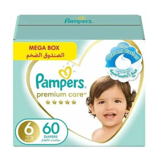 PAMPERS PREMIUM S6 GIANT BOX 60'S