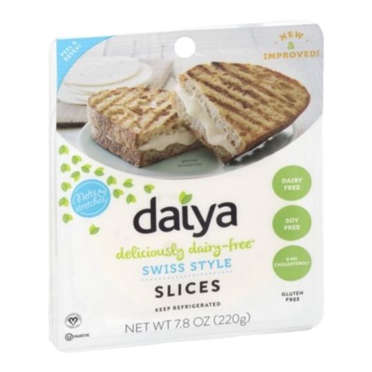 DALYA CHEESE VEGAN SLICED SWISS 7.8 OZ