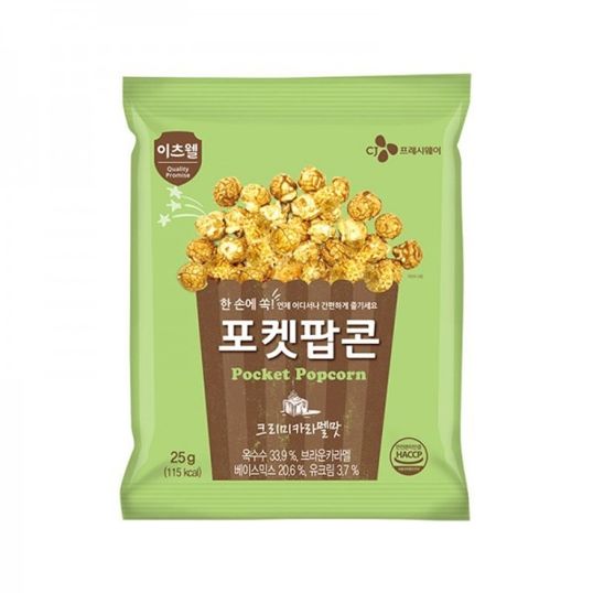 CJ ITS WELL POPKET CREAMY FLAVOR POPCORN 25 GMS