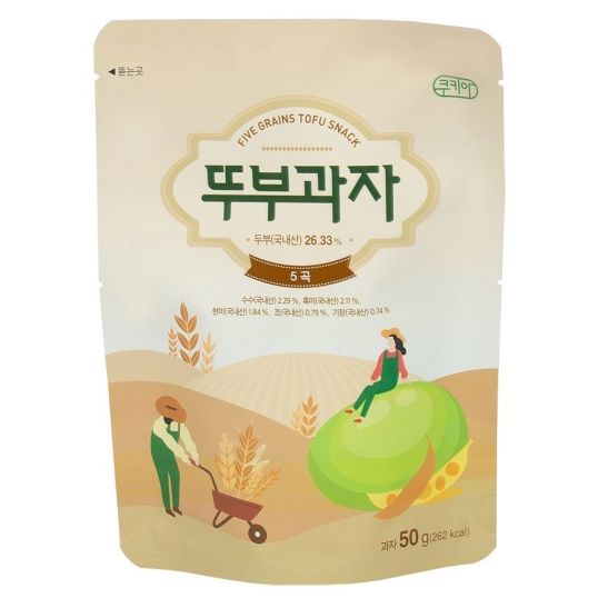 KOREA TOFU SNACKS ORIGINAL 50 GMS