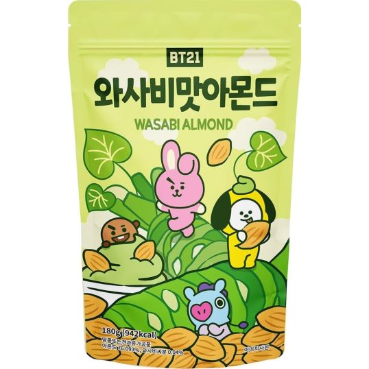 BT21 WASABI ALMOND 180 GMS