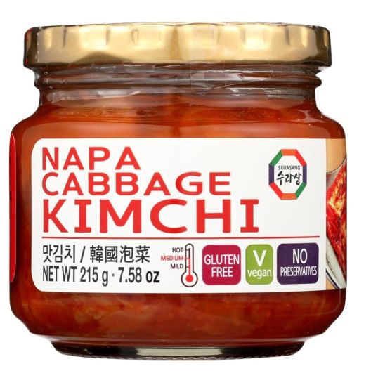 MS.COREA NAPA CABBAGE KIMCHI GLASS BOTTLE 215 GMS