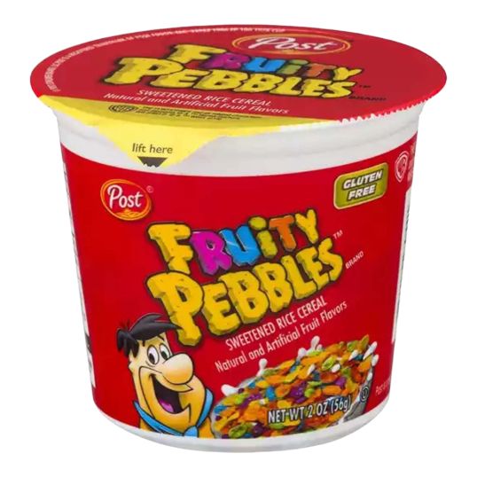 POST CEREAL SS CUP FRUITY PEBBLES 2 OZ