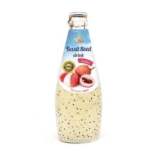 PURE COOL BASIL SEED DRINK LYCHEE 290 ML