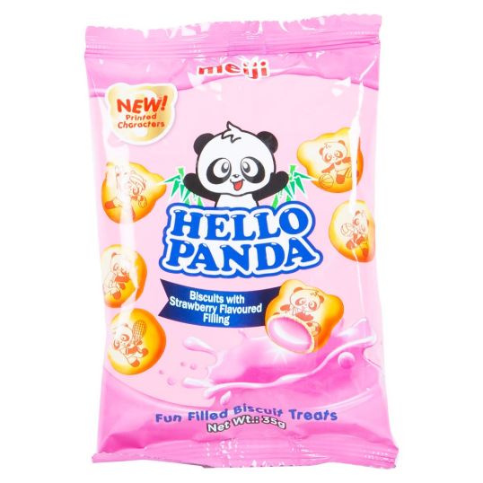 MEIJI HAPPY PANDA BISCUIT WITH STRAWBERRY 35 GMS