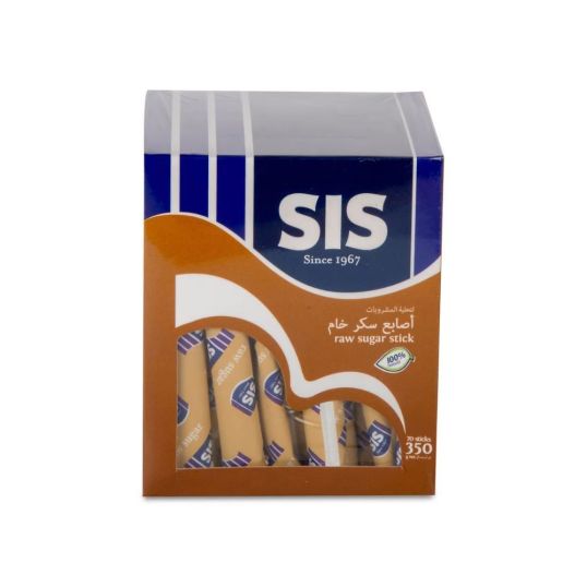SIS RAW SUGAR STICKS 70X5 GMS