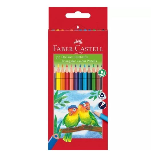 FABER CASTELL COLOR PENCIL 12 SHADES 1'S