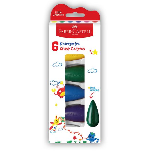 FABER CASTELL GRASP CRAYON SET OF 6'S