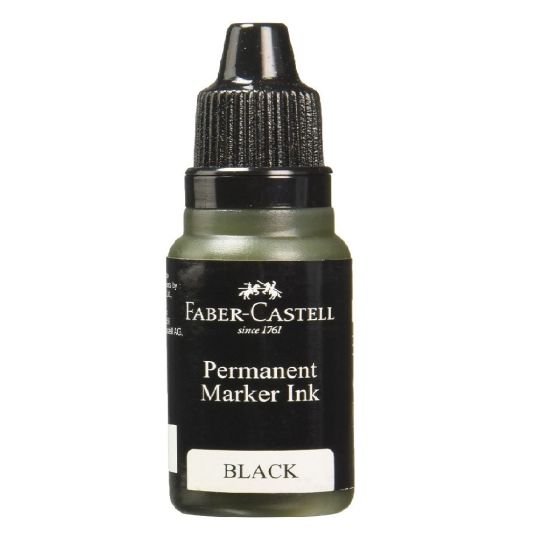 FABER CASTELL PERMANENT MARKER BLACK INK REFILL 13 ML