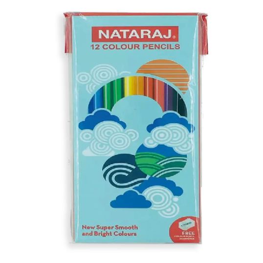 NATRAJ COLOR PENCIL 12'S (SMALL PENCIL)