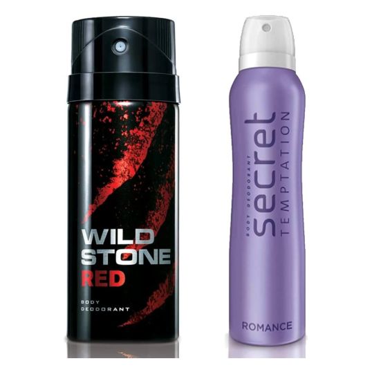 WILD STONE SECRET TEMPTATION DEO PASSION+ROMANCE 2X150 ML