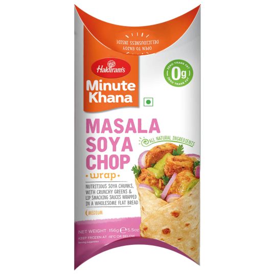 HALDIRAM`S WRAP SOYA CHOP 156 GMS