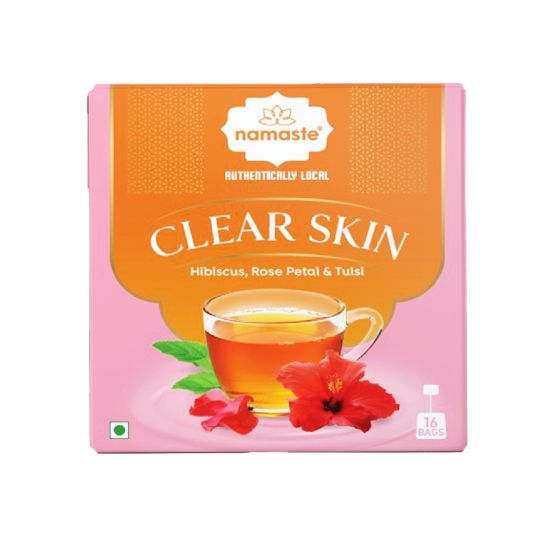 NAMASTE CLEAR SKIN HERBAL TEA - 16 BAGS