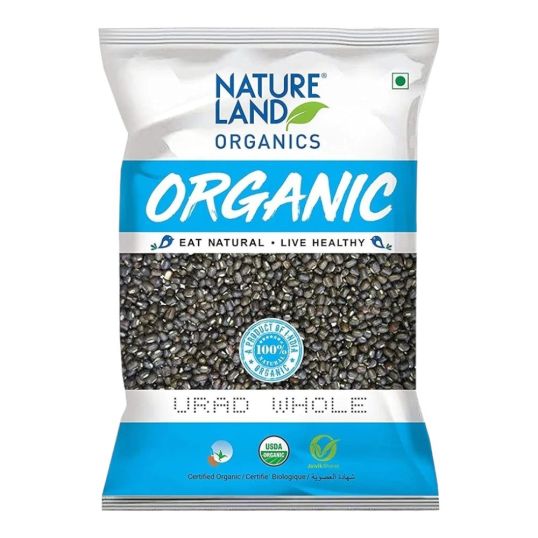 NATURELAND ORGANIC URAD WHOLE 500 GMS